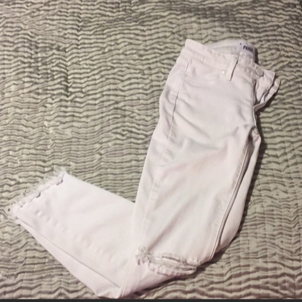 Paige Verdugo Ankle Distressed hem jeans